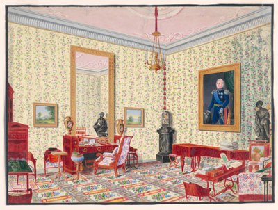 The Study of Grand Duchess Cecilia von Oldenberg by Ernst Christian Anton von Lautzow